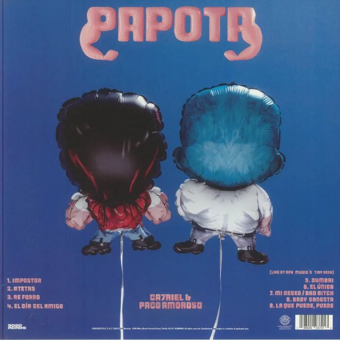Обратная сторона обложки — CA7RIEL & PACO AMOROSO — Papota