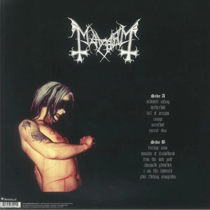 Back cover — MAYHEM — Mediolanum Capta Est (reissue)