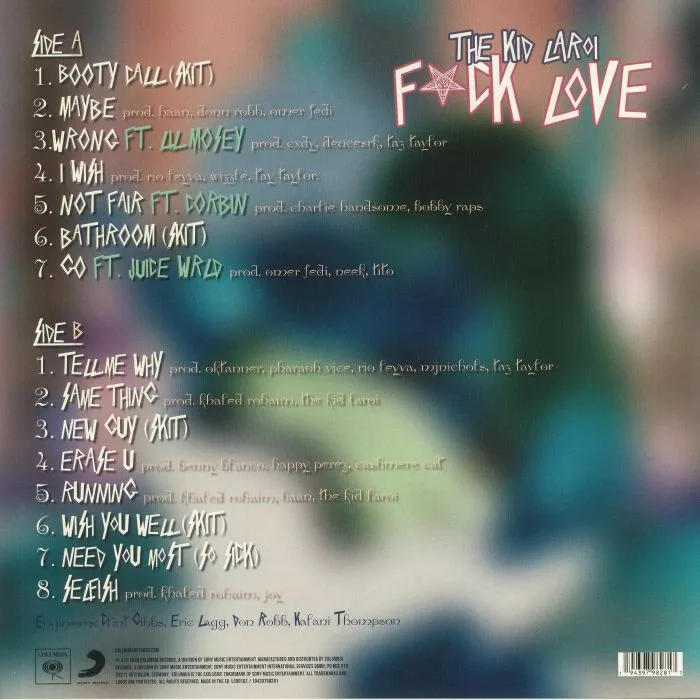 Back cover — The KID LAROI — Fuck Love