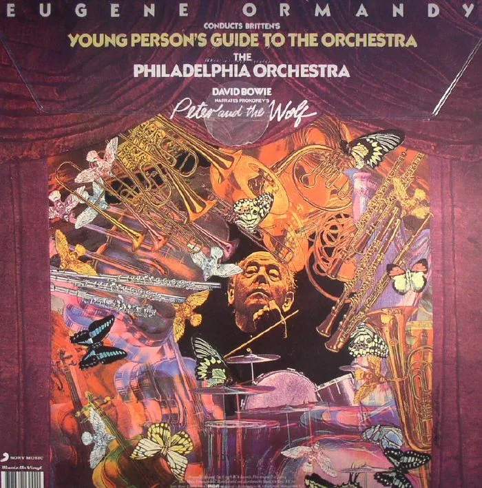 Обратная сторона обложки — David BOWIE / EUGENE ORMANDY / THE PHILADELPHIA ORCHESTRA — Peter & The Wolf