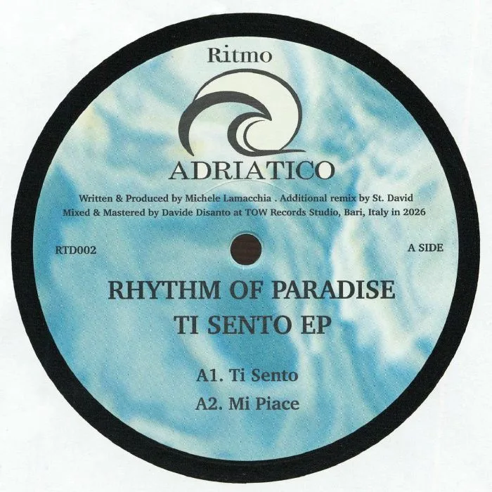 Лицевая сторона обложки — RHYTHM OF PARADISE — Ti Sento EP