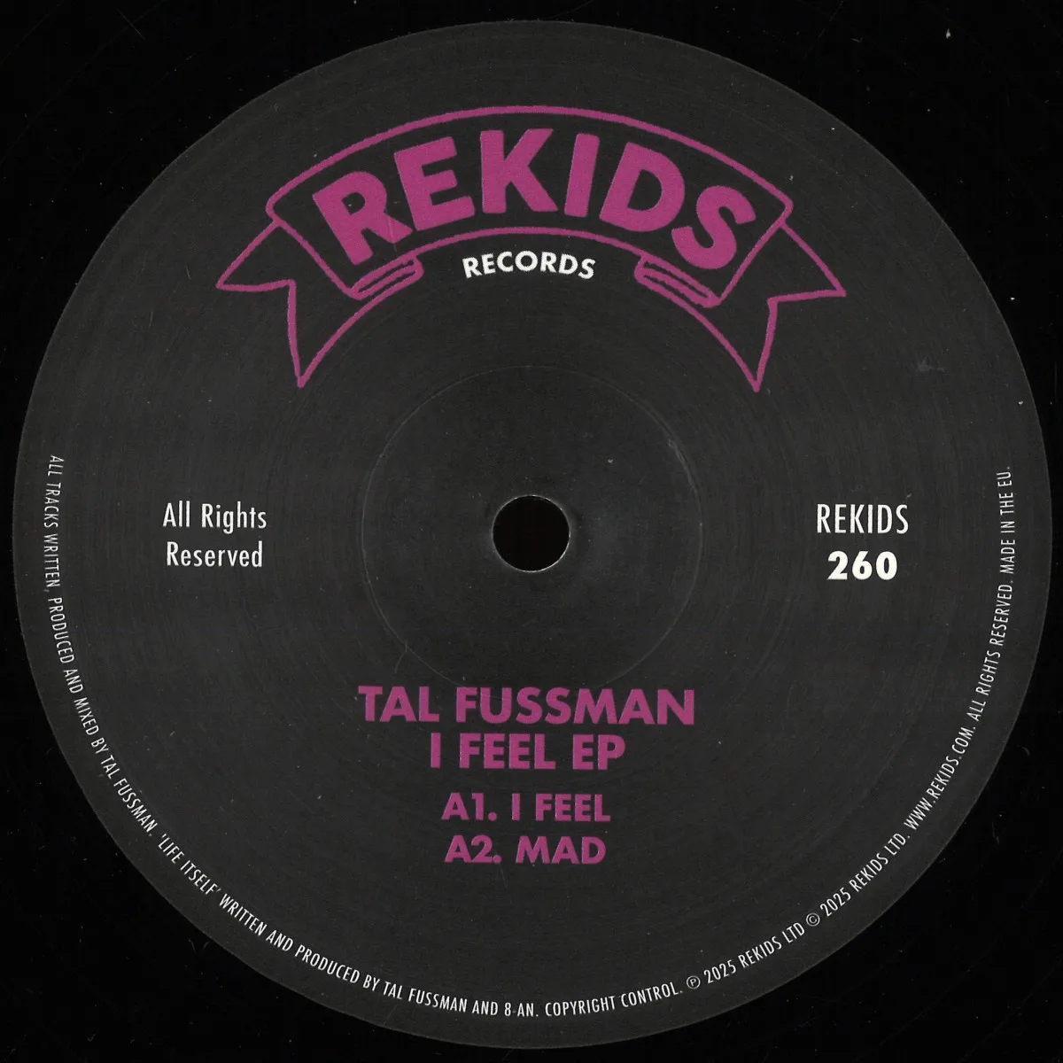 Лицевая сторона обложки — Tal Fussman — I Feel EP