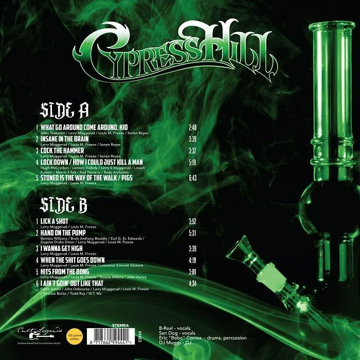 Back cover — CYPRESS HILL — Woodstock FM 1994