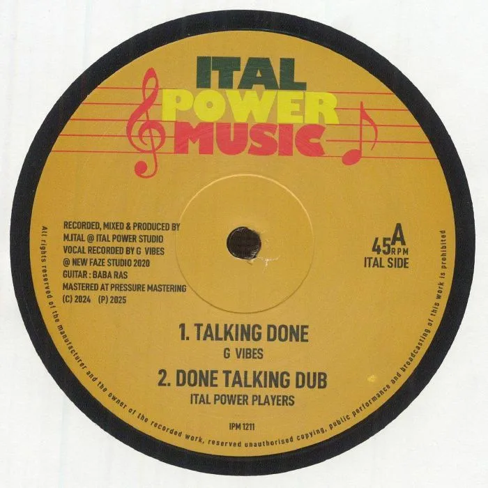 G VIBES / ITAL POWER PLAYERS / M ITAL — Talking Done