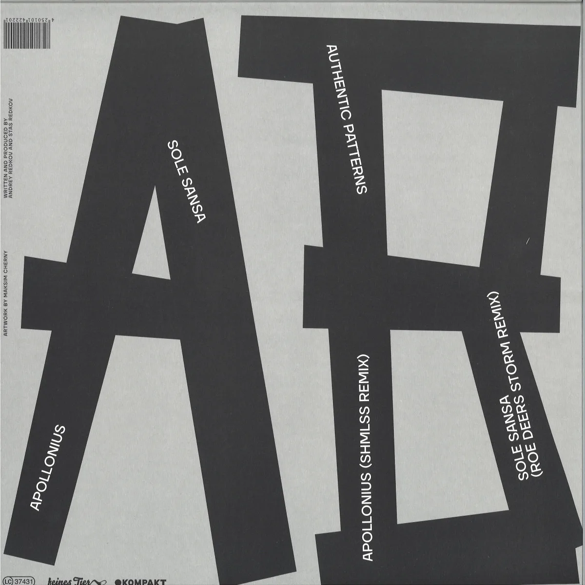 Back cover — Radial Gaze — Apollonius