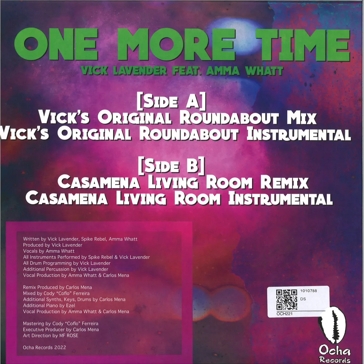 Обратная сторона обложки — Vick Lavender — One More Time