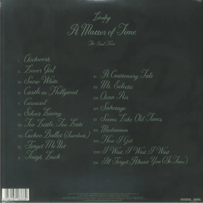 Back cover — LAUFEY — A Matter Of Time: The Final Hour