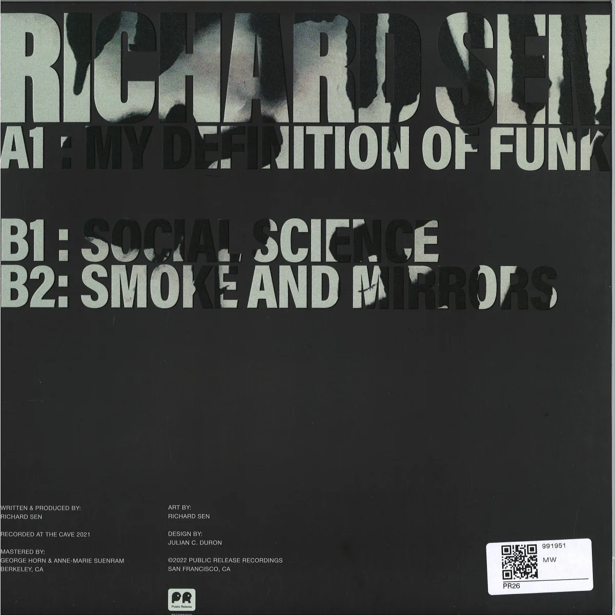 Back cover — Richard Sen — My Definition Of Funk EP