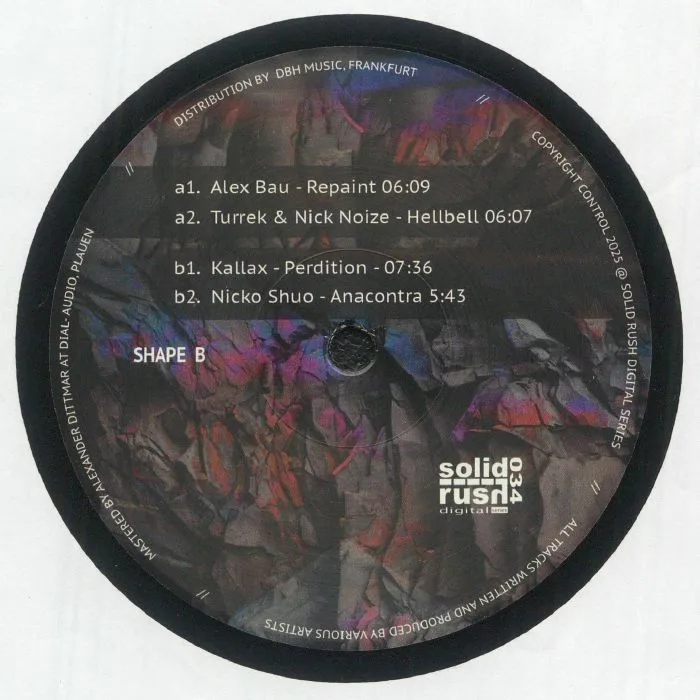 Back cover — Alex BAU / TURREK & NICK NOIZE / KALLAX / NICKO SHUO — Different Shapes