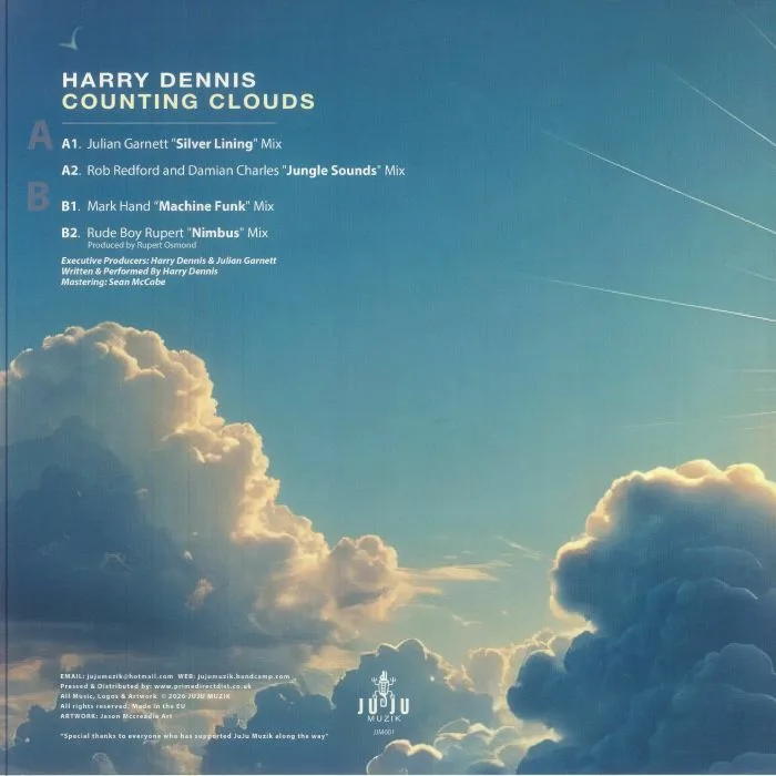 Обратная сторона обложки — Harry DENNIS — Counting Clouds