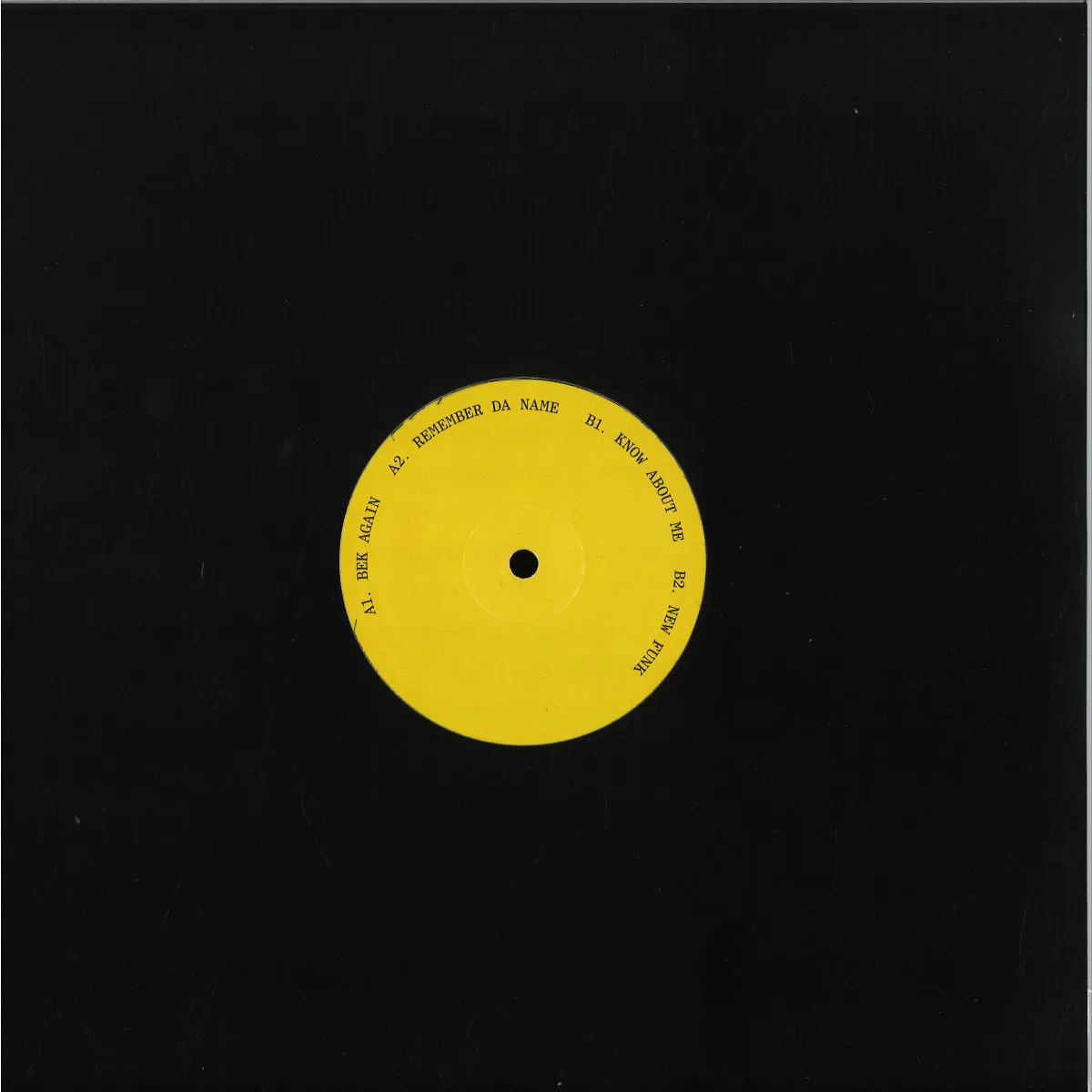 Back cover — Giuseppe Scarano — BEK Again EP