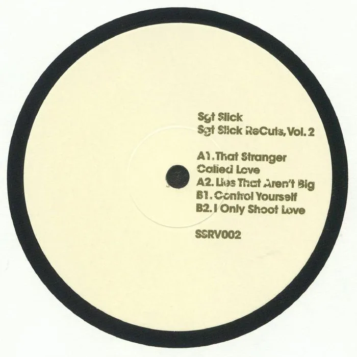 Back cover — SGT SLICK — Sgt Slick Recuts Vol 2