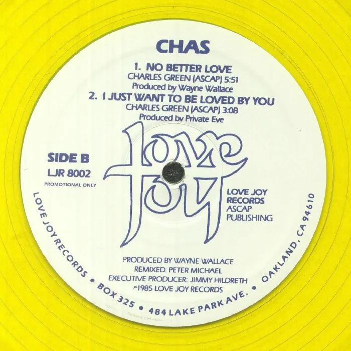 Обратная сторона обложки — CHAS — No Better Love