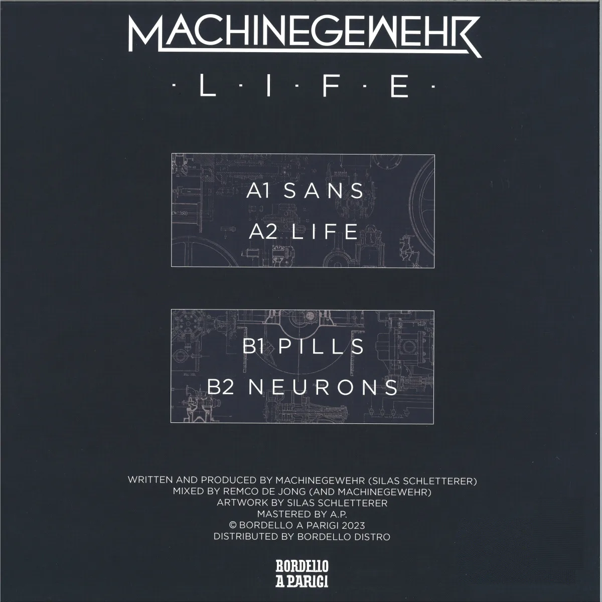 Back cover — Machinegewehr — LIFE EP