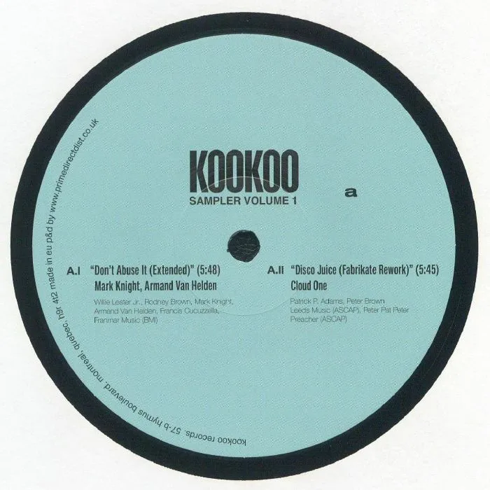 Лицевая сторона обложки — Mark KNIGHT / ARMAND VAN HELDEN / CLOUD ONE / FULL INTENTION / EWAN McVICAR — Kookoo Sampler Vol 1