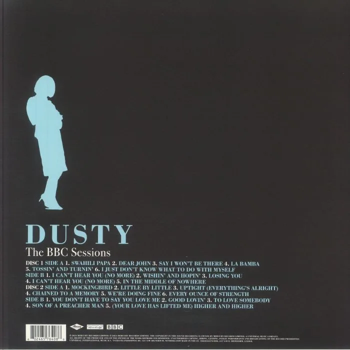Обратная сторона обложки — DUSTY SPRINGFIELD — The BBC Sessions