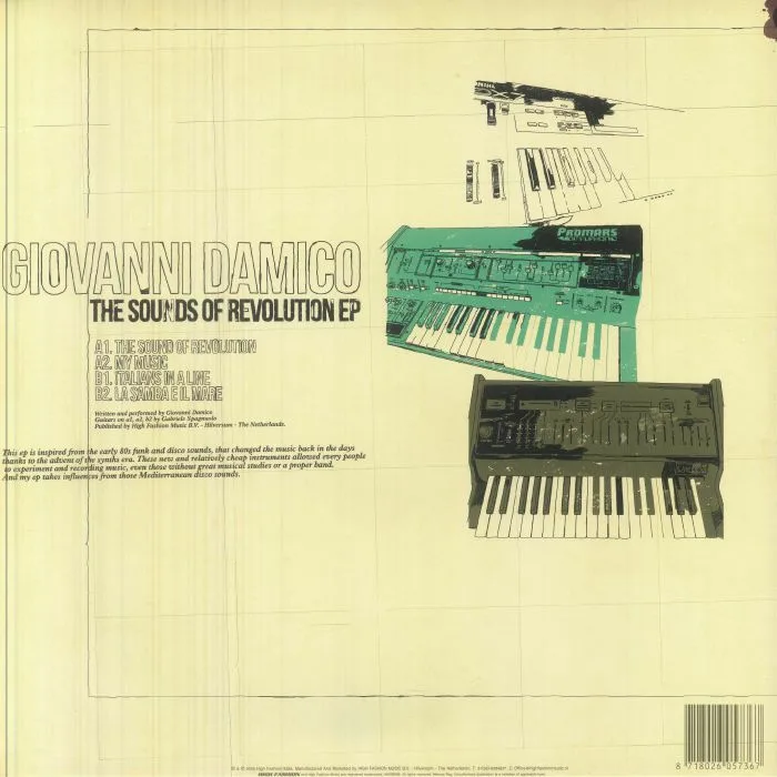 Обратная сторона обложки — Giovanni DAMICO — The Sound Of Revolution EP (B-STOCK)