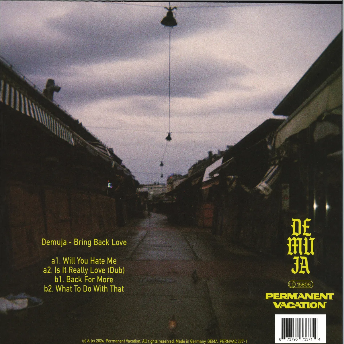 Back cover — Demuja — Bring Back Love