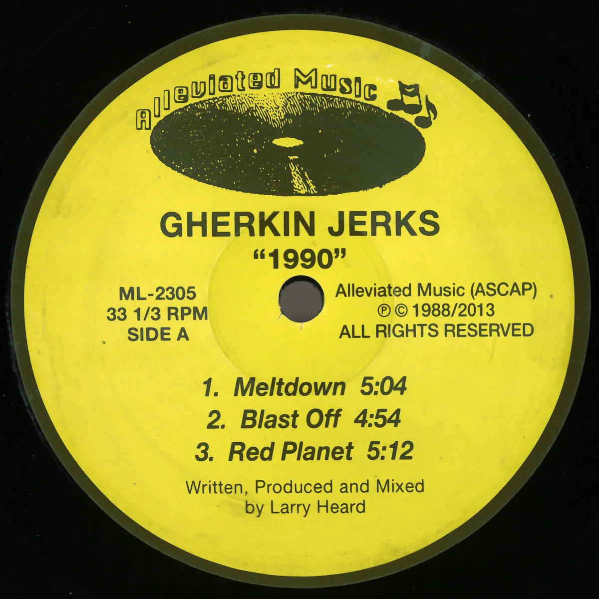 Лицевая сторона обложки — The Gherkin Jerks — 1990 EP