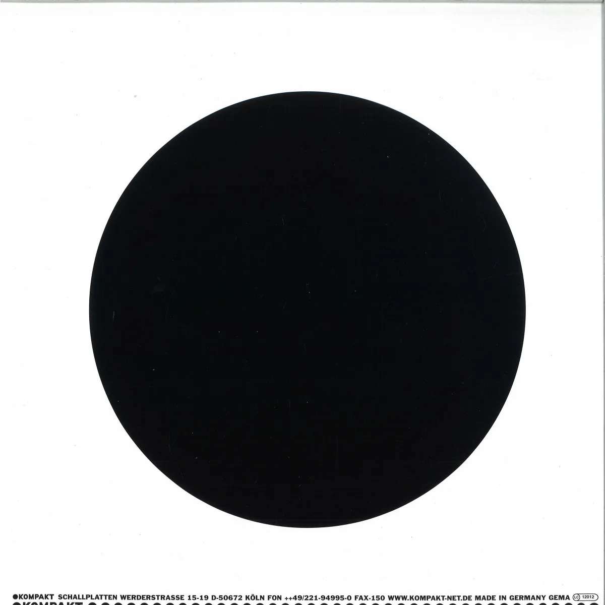 Back cover — Thomas Fehlmann — Visions Of Blah