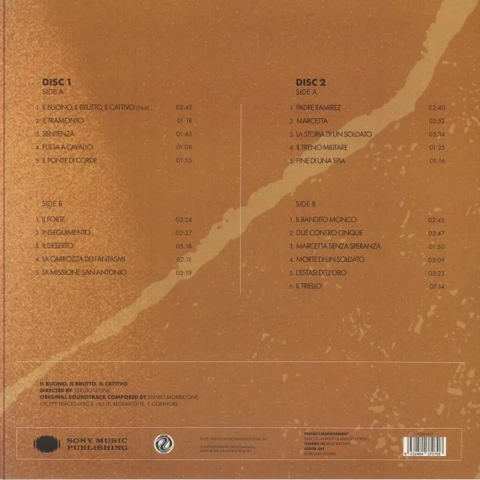 Back cover — Ennio MORRICONE — Il Buono Il Briutto Il Cattivo (Soundtrack)