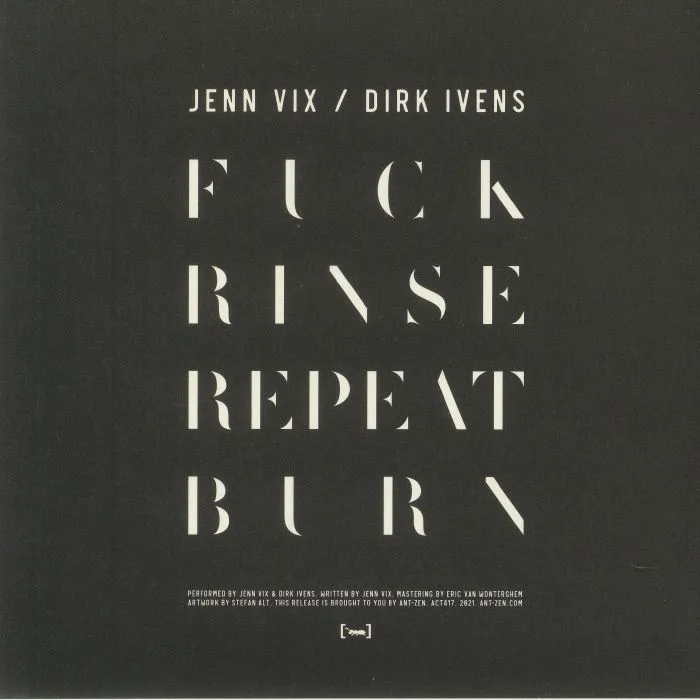 Back cover — Jenn VIX / DIRK IVENS — Fuck Rinse Repeat
