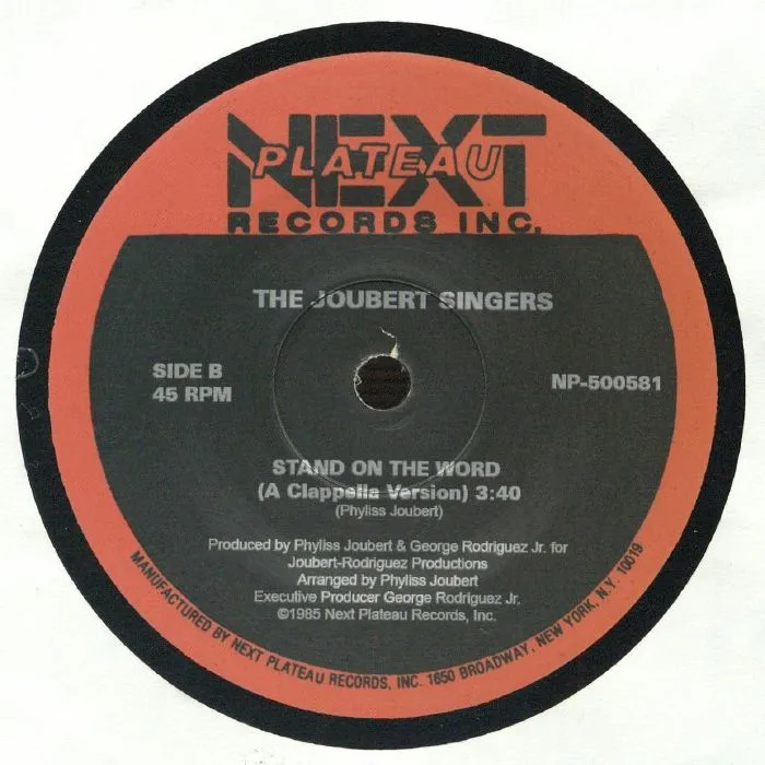 Back cover — The JOUBERT SINGERS — Stand On The World