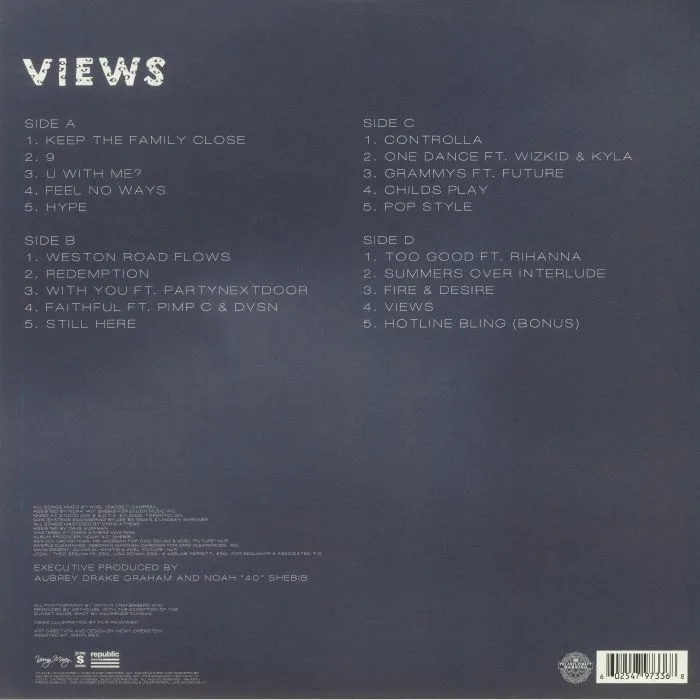 Back cover — DRAKE — Views