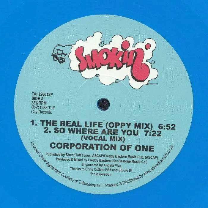 Front cover — CORPORATION OF ONE — The Real Life (reissue)