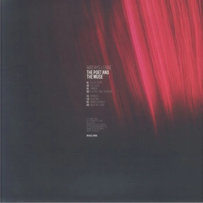 Back cover — Mathys LENNE — The Poet & The Muse