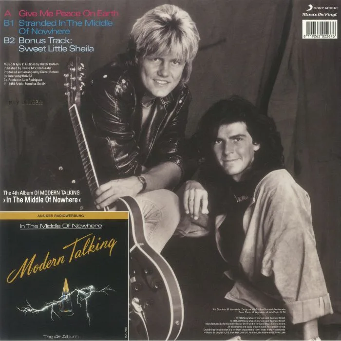 Back cover — MODERN TALKING — Give Me Peace On Earth (reissue)