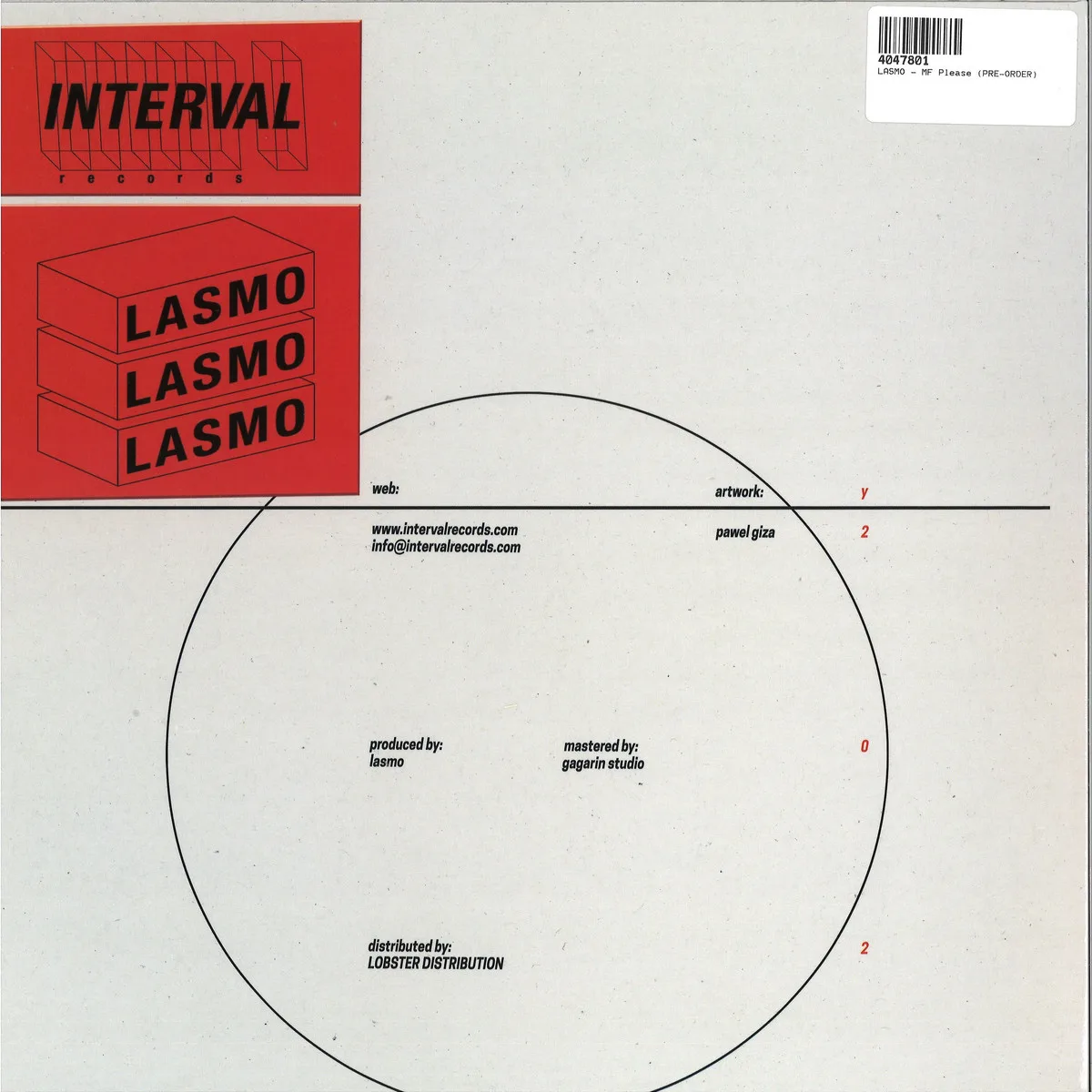 Back cover — Lasmo — MF Please EP