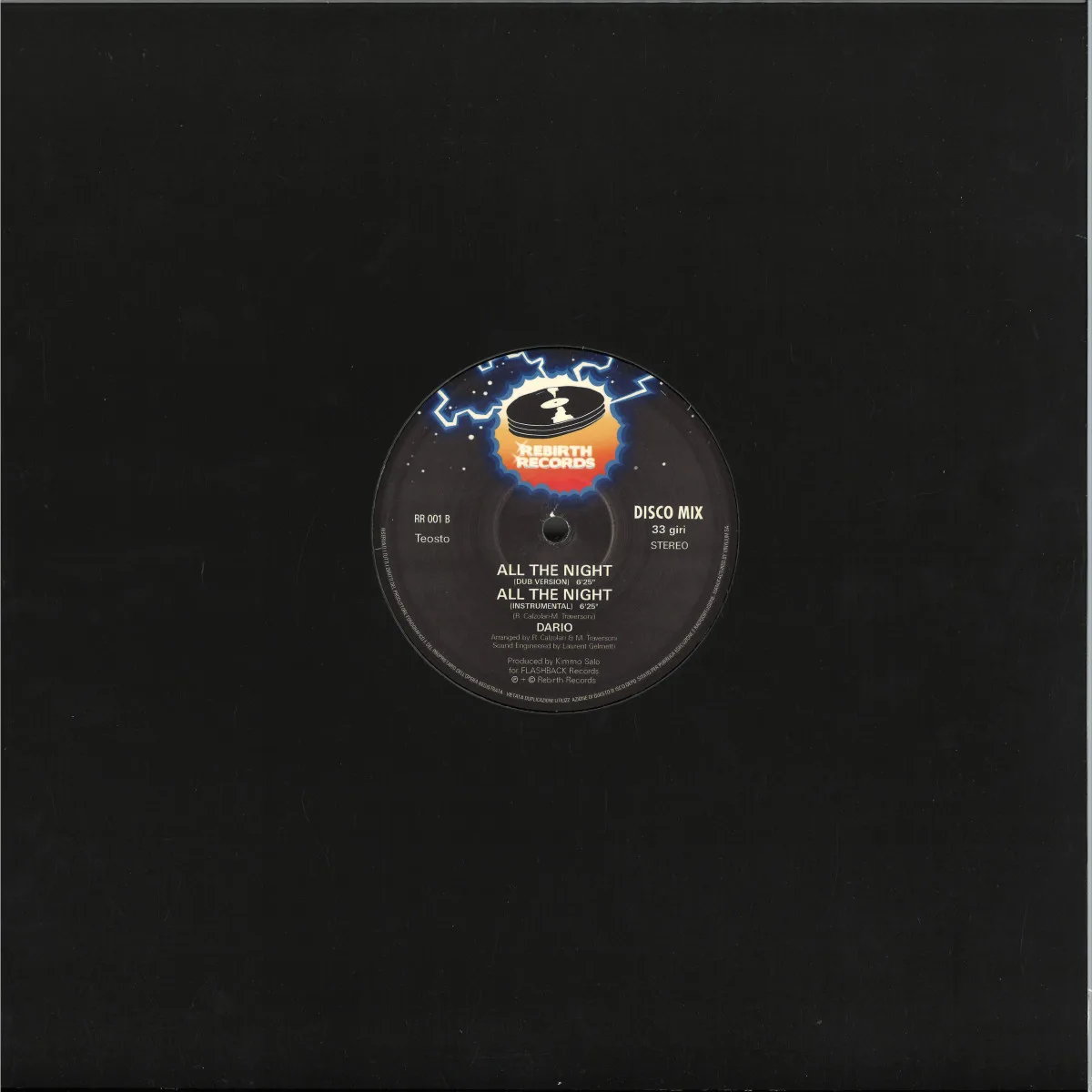 Back cover — Dario — All The Night