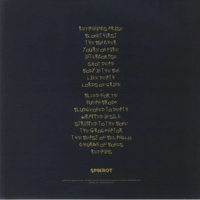 Back cover — REMAINS — Grind Til Death