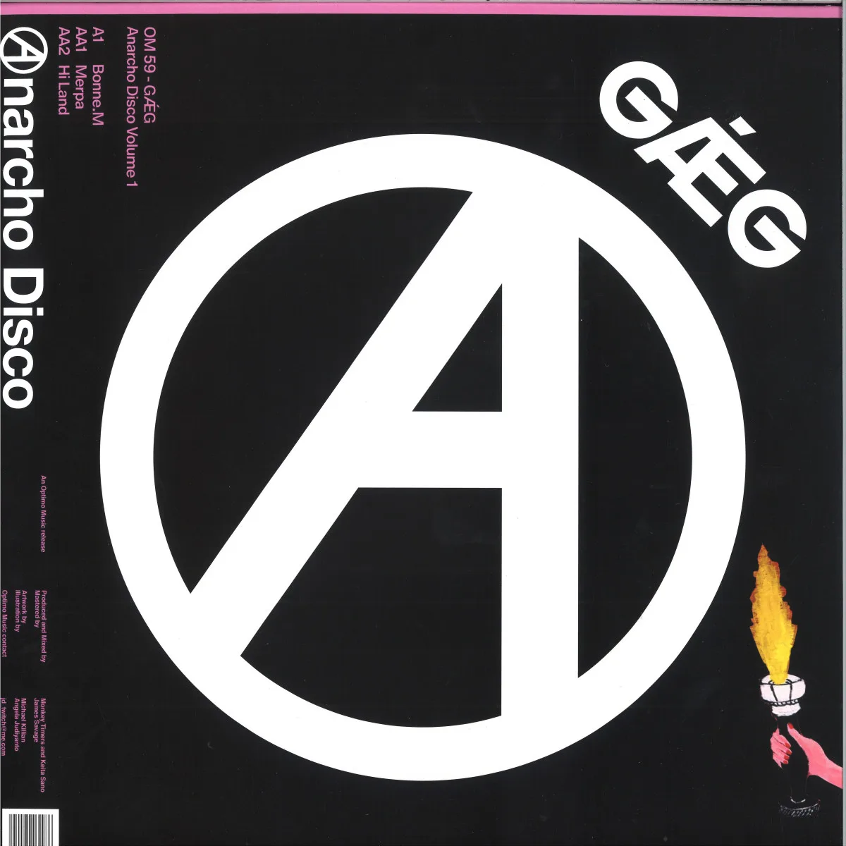 Обратная сторона обложки — Gǽg(Keita Sano&Monkey Timers) — Anarcho Disco Vol. 1