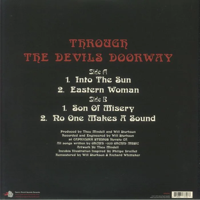 Back cover — ORCHID — Through The Devils Doorway