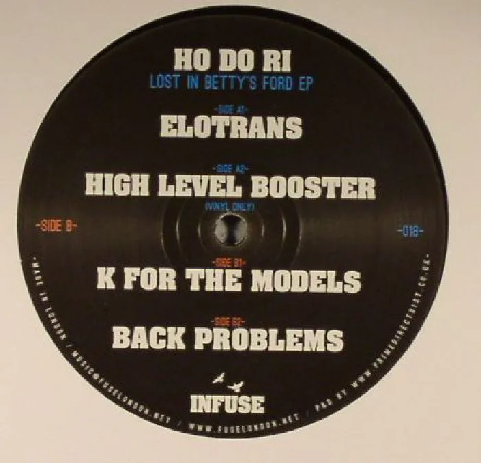 Back cover — HO DO RI — Lost In Betty's Ford EP