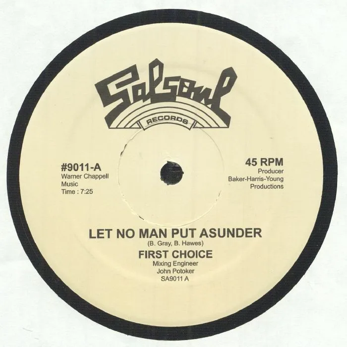 Front cover — FIRST CHOICE — Let No Man Put Asunder