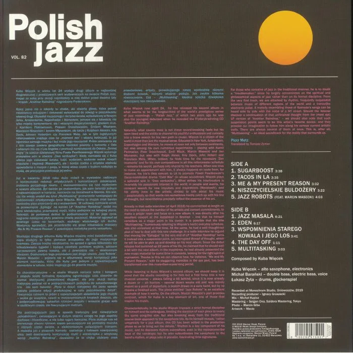 Back cover — KUBA WICEK TRIO — Multitasking