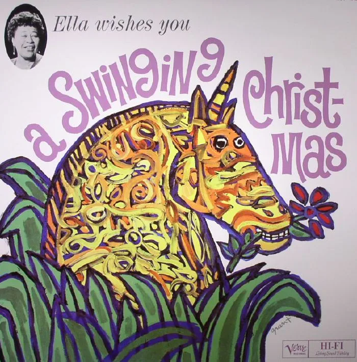 Лицевая сторона обложки — Ella FITZGERALD — Wishes You A Swinging Christmas