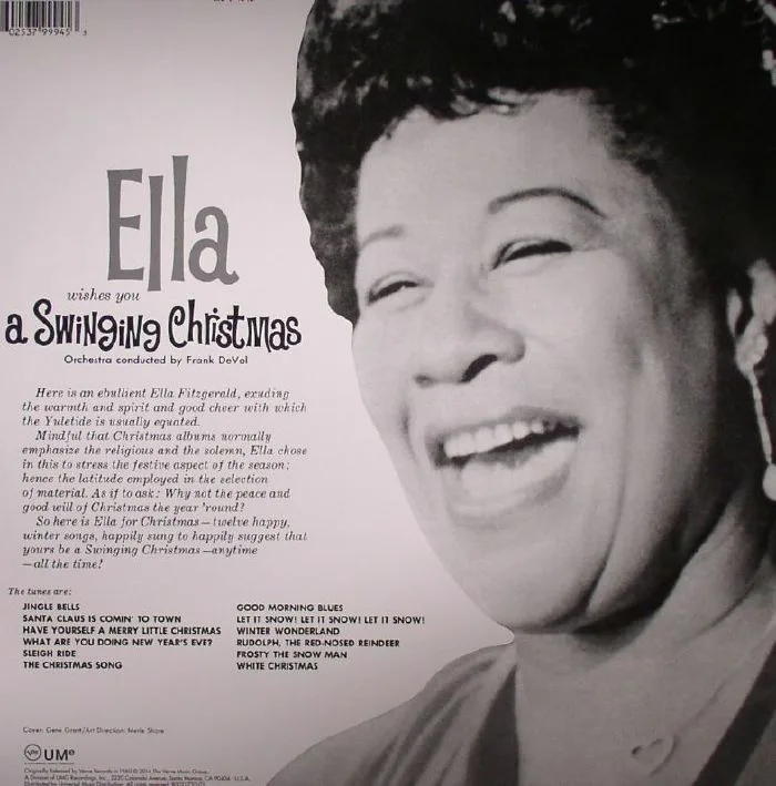 Обратная сторона обложки — Ella FITZGERALD — Wishes You A Swinging Christmas