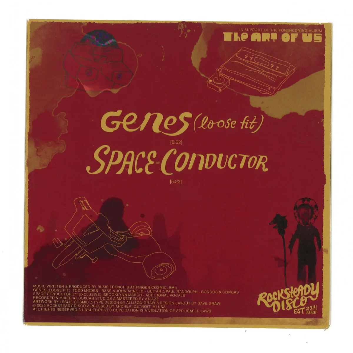 Back cover — Blair French — Genes/Space Condutor