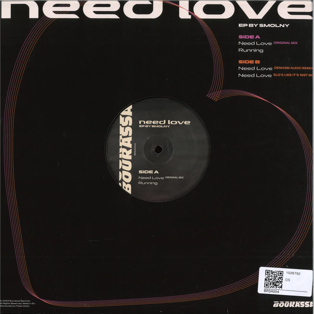 Обратная сторона обложки — Smolny — Need Love EP