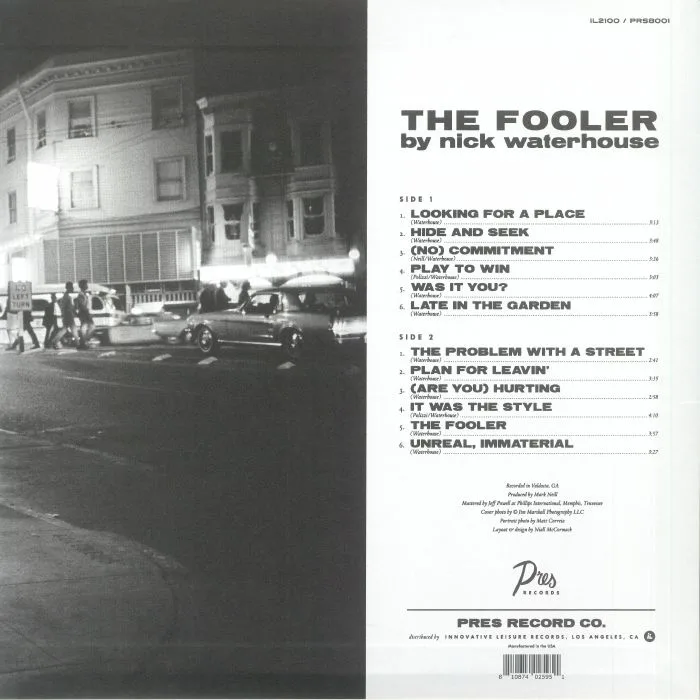 Back cover — Nick WATERHOUSE — The Fooler