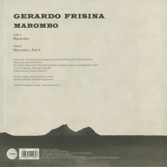 Back cover — Gerardo FRISINA — Marombo