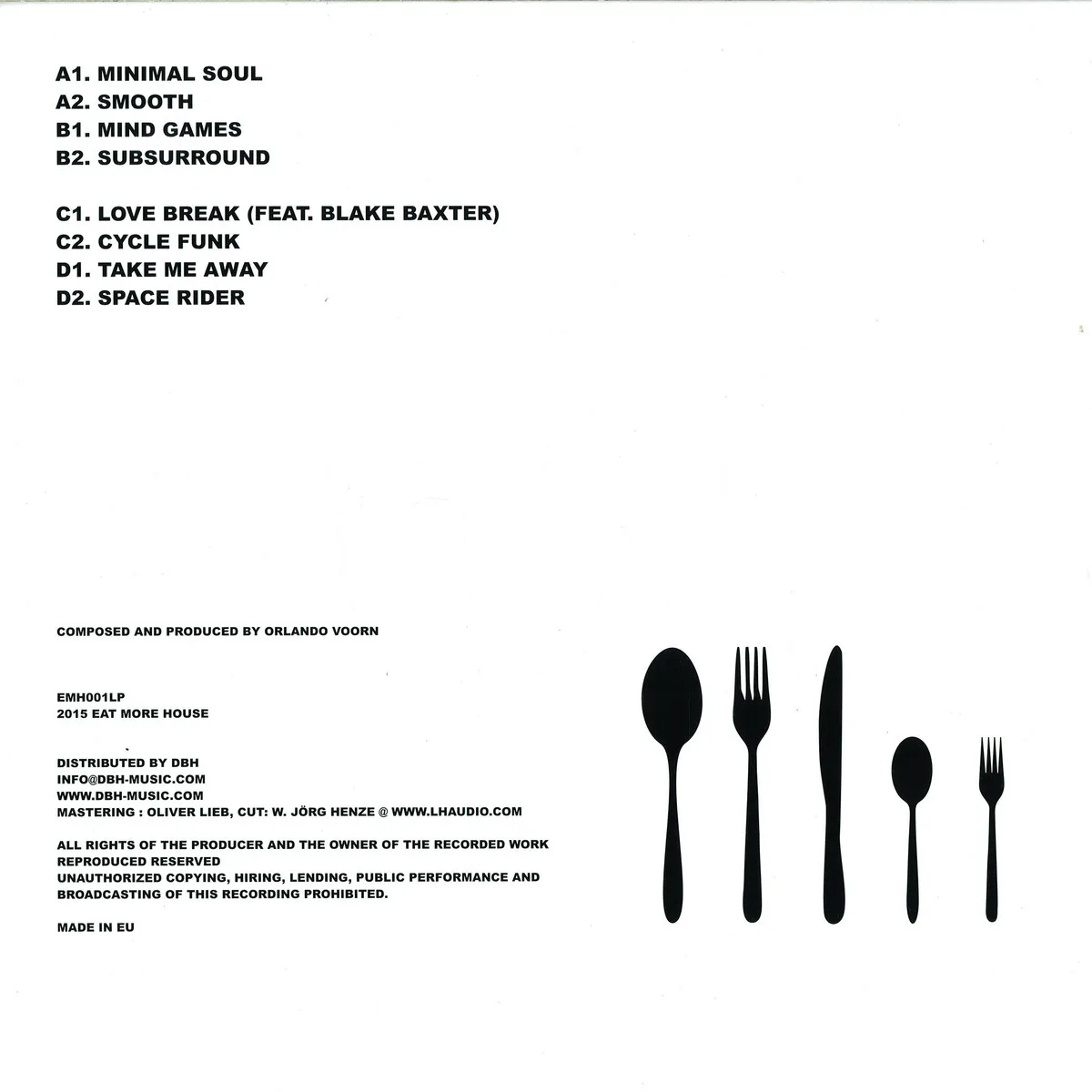 Back cover — Basic Bastardaka.Orlando Voorn — The Album 2x12"