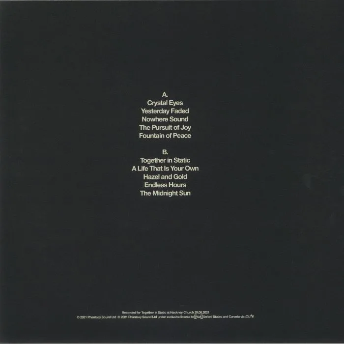 Обратная сторона обложки — Daniel AVERY — Together In Static