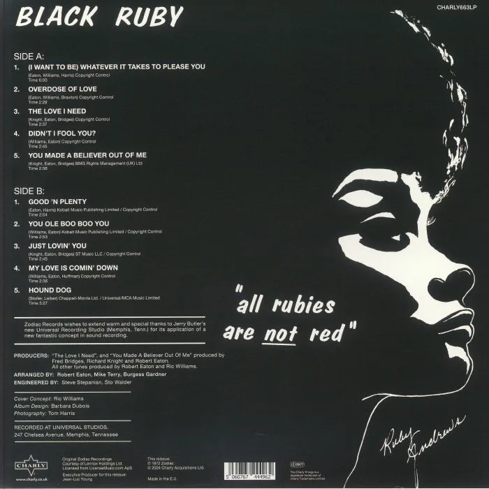 Back cover — Ruby ANDREWS — Black Ruby (reissue)