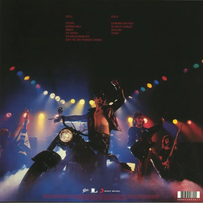 Обратная сторона обложки — JUDAS PRIEST — Unleashed In The East: Live In Japan (reissue)