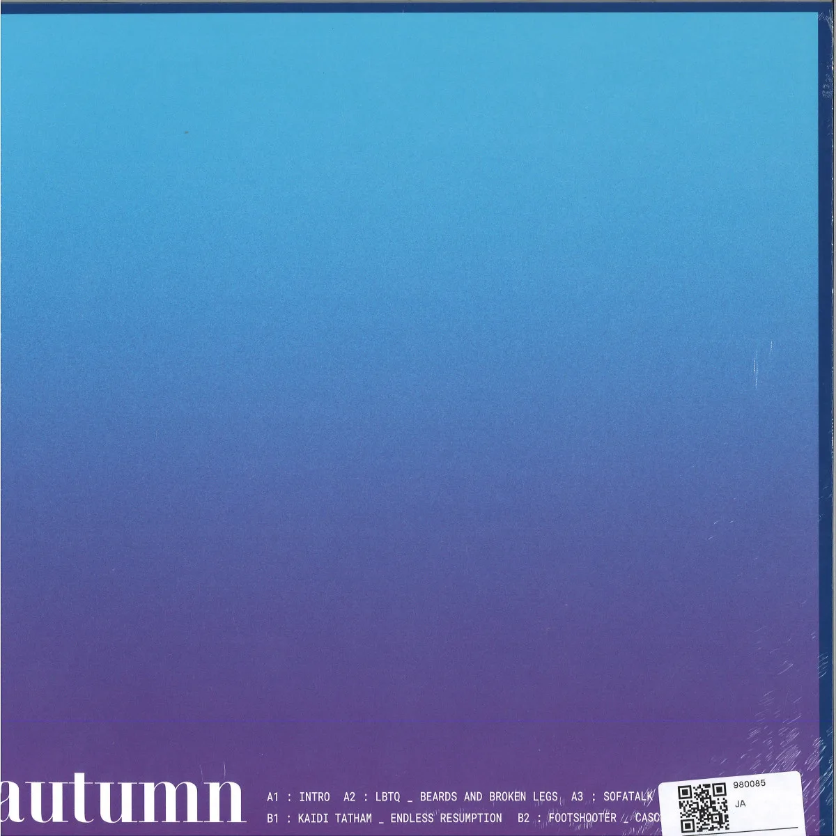 Back cover — Various — AUTUMN EP
